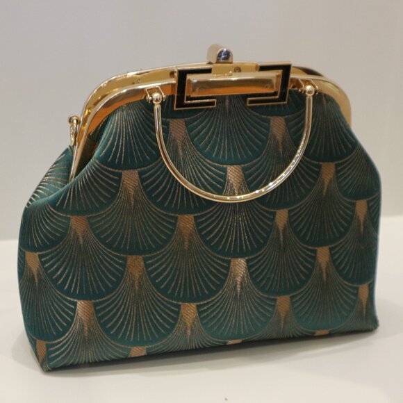 silk bag,evening bag, handmade bag, evening clutch,clutch bag, clutch purse - Picture 3 of 10